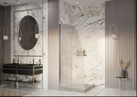 Душевая перегородка Ambassador Walk-in 80х200 профиль Хром стекло прозрачное арт-15031132 — фото 3, Душевые перегородки