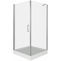 Душевой уголок Good Door Fantasy CR-90-С-CH 90x90 профиль Хром стекло прозрачное арт-ФА00023 — фото 1, Квадратные душевые уголки