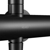 Душевая система Keuco Plan Blue с термостатом Черная матовая арт-53926372321 — фото 6, Душевые стойки