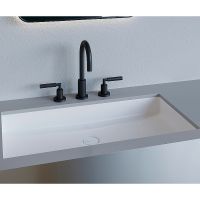 Раковина Salini Marea 75 10 Белая матовая арт-1802210M — фото 2, Раковины встраиваемые снизу