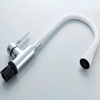 Смеситель для кухни Accoona Хром Белый арт-A9890G-1 — фото 3, Смесители для кухни