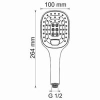 Лейка 3-функциональная арт-A062 — фото 6, Лейки для душа