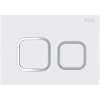 Клавиша смыва Iddis Unifix Белый хром арт-UNI40MWi77 — фото 1, Кнопки смыва