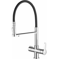 Смеситель для кухни Haiba Хром Черный арт-HB76854 — фото 1, Смесители для кухни