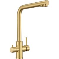 Товар: Смеситель для кухни Milacio Ultra Золото брашированное арт-MCU.553.GD - фото 1 Смеситель для кухни Milacio Ultra Золото брашированное арт-MCU.553.GD — фото 1, Смесители для кухни