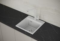 Мойка кухонная Point Мисти 46 белый арт-PN3011W — фото 5, Кухонные мойки