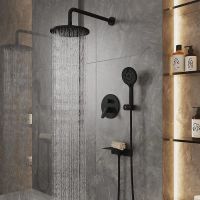 Душевая система Milardo Rora Черная матовая арт-RORBL02M67 — фото 8, Встраиваемые душевые комплекты