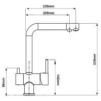 Смеситель для кухни Boch Mann Laura BN Никель арт-BM10423 — фото 2, Смесители для кухни