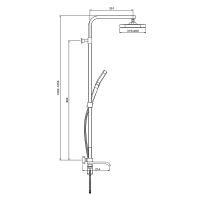 Душевая система Raglo Хром арт-R02.24 — фото 13, Душевые стойки