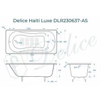 Товар: Чугунная ванна Delice Haiti Luxe 160x80 без отверстий под ручки с антискользящим покрыт арт-DLR230637-AS - фото 2 Чугунная ванна Delice Haiti Luxe 160x80 без отверстий под ручки с антискользящим покрыт арт-DLR230637-AS — фото 2, Чугунные ванны