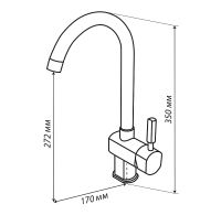 Товар: Смеситель для кухни Aquaton Лиам Кофе арт-1AX003FCXX280 - фото 2 Смеситель для кухни Aquaton Лиам Кофе арт-1AX003FCXX280 — фото 2, Смесители для кухни