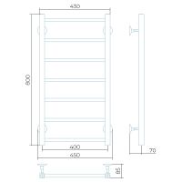 Товар: Водяной полотенцесушитель Larusso Феличия П7 400x800 Хром арт-4670078535504 - фото 3 Водяной полотенцесушитель Larusso Феличия П7 400x800 Хром арт-4670078535504 — фото 3, Водяные полотенцесушители