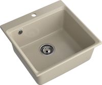 GRANFEST Мойка LEVEL 510 1-чаша 510*500мм топаз арт.GF- арт-LV-510 топаз — фото 1, Кухонные мойки