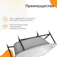 Акриловая ванна Radomir Орсини 160x90 L без гидромассажа арт-1-01-0-1-1-032 — фото 4, Акриловые ванны