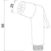 Гигиенический душ Melodia della vita Primo Хром арт-MKP24003P — фото 2, Гигиенические души