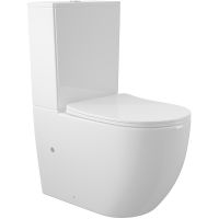 Унитаз компакт Aqueduto Ovo с бачком и сиденьем Микролифт арт-AQDSOVO10 — фото 1, Напольные унитазы