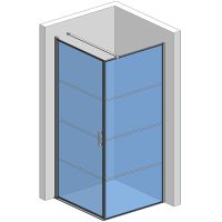 Товар: Душевой уголок AQUAme 80x80 L профиль Черный матовый стекло прозрачное арт-AQM5215-LH-8 - фото 4 Душевой уголок AQUAme 80x80 L профиль Черный матовый стекло прозрачное арт-AQM5215-LH-8 — фото 4, Квадратные душевые уголки