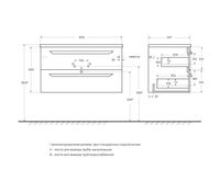 База под раковину подвесная CEZARES арт-ECO-CER-N-900-2C-SO-BL — фото 2, Тумбы под раковину