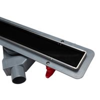 Душевой лоток POINT Деметра стекло черное 450 арт арт-PN50445GLB — фото 6, Душевые лотки