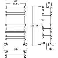 Водяной полотенцесушитель Margaroli Sole 464-8 Хром арт-4644708CRN — фото 2, Водяные полотенцесушители