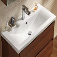 Раковина CeramaLux 90 Белая арт-9393-90 — фото 1, Раковины встраиваемые сверху