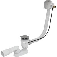 Слив-перелив Alcaplast полуавтомат Белый Хром арт-A565CRM2-80 — фото 1, Сливы-переливы