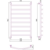 Товар: Водяной полотенцесушитель Сунержа Галант+ 1000х600 Хром арт-00-0200-1060 - фото 2 Водяной полотенцесушитель Сунержа Галант+ 1000х600 Хром арт-00-0200-1060 — фото 2, Водяные полотенцесушители