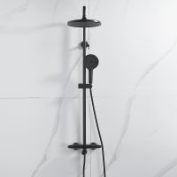 Товар: Душевая система Rose R39H Черная матовая арт-R3936H - фото 12 Душевая система Rose R39H Черная матовая арт-R3936H — фото 12, Душевые стойки