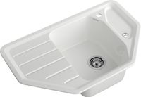 GRANFEST Мойка CORNER 800E угловая 800*500мм иней арт.GF-C арт-C-800E иней — фото 1, Кухонные мойки