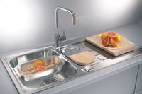 Товар: Мойка для кухни LINE MAXIM 10-SAT 980X500 1+1/2 с сифоном 1130555 , арт-1089610.0 - фото 4 Мойка для кухни LINE MAXIM 10-SAT 980X500 1+1/2 с сифоном 1130555 , арт-1089610.0 — фото 4, Кухонные мойки