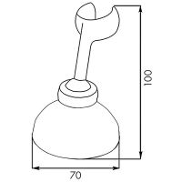 Товар: Держатель ручного душа Melodia della vita Standard Хром арт-МКР20296BL - фото 2 Держатель ручного душа Melodia della vita Standard Хром арт-МКР20296BL — фото 2, Держатели для душа