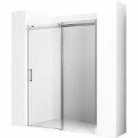 Душевая дверь Ambassador Benefit 140 профиль Хром стекло прозрачное арт-19021103HX — фото 1, Прямоугольные душевые уголки