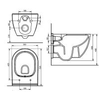 Комплект унитаза с инсталляцией Azario с сиденьем Микролифт арт-AZ-8010-1000+Ocean plus — фото 7, Комплекты унитаз + инсталляция
