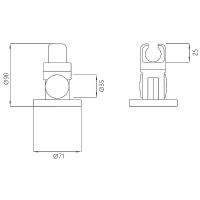 Товар: Держатель ручного душа Melodia della vita Prime Хром арт-MKP20503P - фото 2 Держатель ручного душа Melodia della vita Prime Хром арт-MKP20503P — фото 2, Держатели для душа