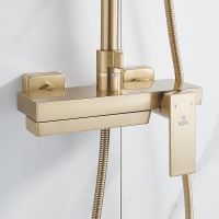 Товар: Душевая система Rose R18G Золото матовое арт-R1836G - фото 13 Душевая система Rose R18G Золото матовое арт-R1836G — фото 13, Душевые стойки