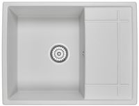 Granula- (БЕЛЫЙ), кухонная мойка, кварц арт-6501, АРКТИК — фото 1, товары