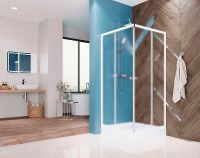 Товар: Душевой уголок Melodia della vita Cube 90x90 профиль Белый стекло матовое арт-MCNCB9090MWt - фото 4 Душевой уголок Melodia della vita Cube 90x90 профиль Белый стекло матовое арт-MCNCB9090MWt — фото 4, Квадратные душевые уголки