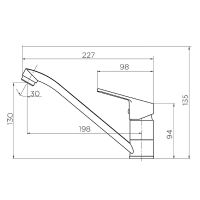 Товар: Смеситель для кухни Dorff Norma Хром арт-D1012000 - фото 4 Смеситель для кухни Dorff Norma Хром арт-D1012000 — фото 4, Смесители для кухни