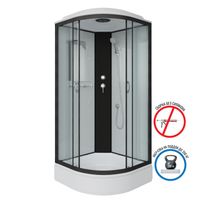 Товар: Душевая кабина Niagara Classic NG-6702-14 (100х100х215) средний поддон(26см),черный,стекло прозрачно арт-6.7021414E7 - фото 2 Душевая кабина Niagara Classic NG-6702-14 (100х100х215) средний поддон(26см),черный,стекло прозрачно арт-6.7021414E7 — фото 2, Душевые кабины