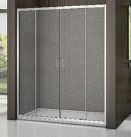 Душевая дверь в нишу Good Door Latte WTW-TD-150-G-WE 150 профиль Белый стекло матовое арт-ЛА00033 — фото 1, Раздвижные душевые двери