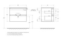 Товар: База под раковину с двумя выдвижными ящиками VAGUE CEZARES Grigio talpa opaco арт-54905 - фото 2 База под раковину с двумя выдвижными ящиками VAGUE CEZARES Grigio talpa opaco арт-54905 — фото 2, Тумбы под раковину