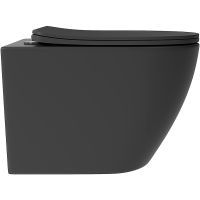 Товар: Унитаз Aqueduto Ovo Plus подвесной Черный матовый с сиденьем Микролифт арт-OVOT0240 - фото 3 Унитаз Aqueduto Ovo Plus подвесной Черный матовый с сиденьем Микролифт арт-OVOT0240 — фото 3, Подвесные унитазы
