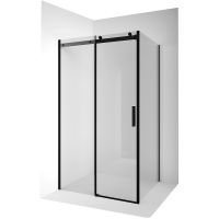 Душевой уголок Ambassador Benefit 140x90 профиль Черный стекло прозрачное арт-19021203HB-90HB — фото 1, Прямоугольные душевые уголки