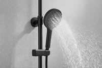 Душевая система Rose R39H с термостатом Черная матовая арт-R3996H — фото 4, Душевые стойки