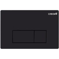 Клавиша смыва Creavit Arc Черная матовая арт-GP8002.01 — фото 1, Кнопки смыва
