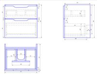 Товар: Тумба Q, 60 см, подвесная, 2 ящика, белый глянец арт-99.0001 - фото 7 Тумба Q, 60 см, подвесная, 2 ящика, белый глянец арт-99.0001 — фото 7, Тумбы под раковину