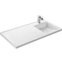 Раковина Aquaton Лондри 105 R с местом под стиральную машину Белая арт-1A72223KLH010 — фото 1, Раковины встраиваемые сверху