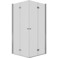 Душевой уголок Ambassador Diamond 100х100 профиль Хром стекло прозрачное арт-12011110 — фото 13, Квадратные душевые уголки