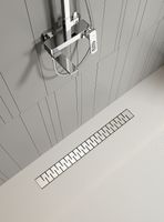 Товар: Душевой лоток Raglo 50 с решеткой Сатин арт-R651.50.05 - фото 2 Душевой лоток Raglo 50 с решеткой Сатин арт-R651.50.05 — фото 2, Душевые лотки