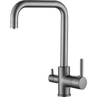 Смеситель для кухни Belz B802 Вороненая сталь арт-B76802-3 — фото 1, Смесители для кухни